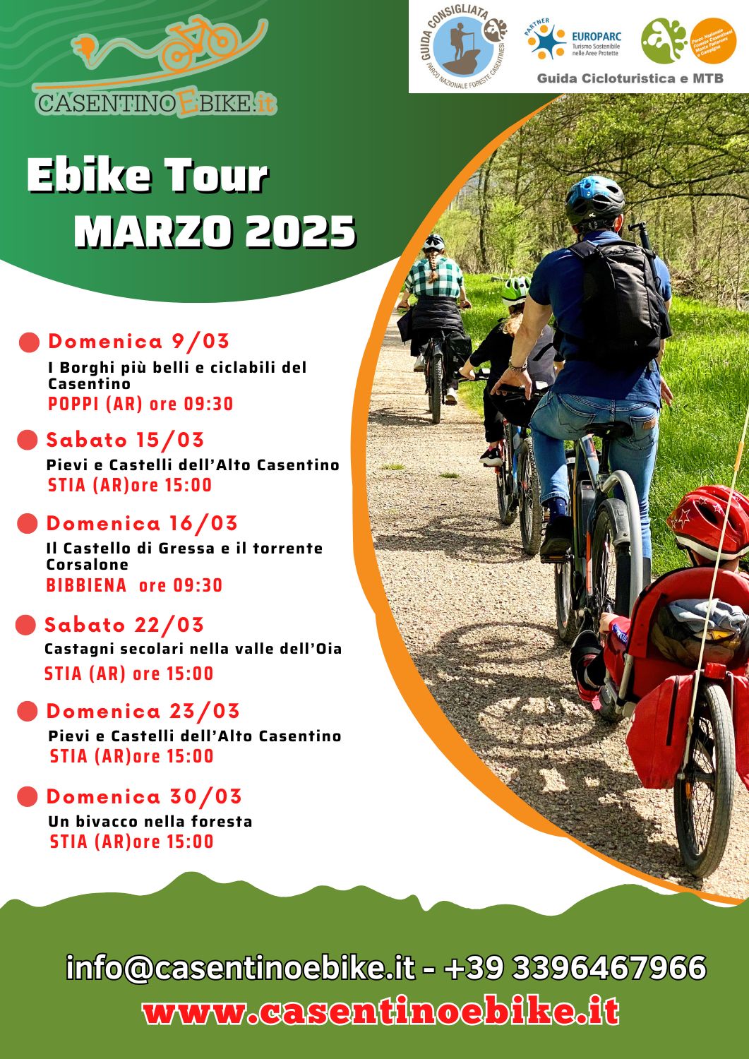 MARZO 2025 calendario ebike tour Logo